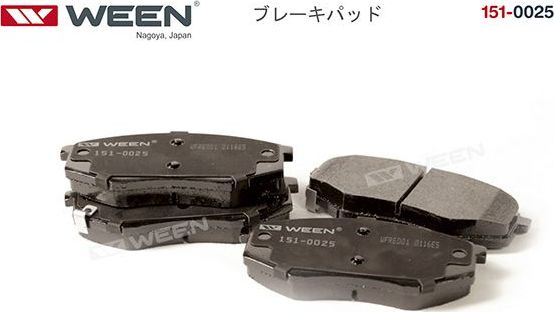 Тормозные колодки WEEN. Артикул 151-0025