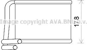 Радиатор отопителя (печки) AVA. Артикул KA6222