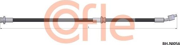 Тормозной шланг Cofle передний левый для Nissan Almera Tino I 2000-2006. Артикул 92.BH.NI056