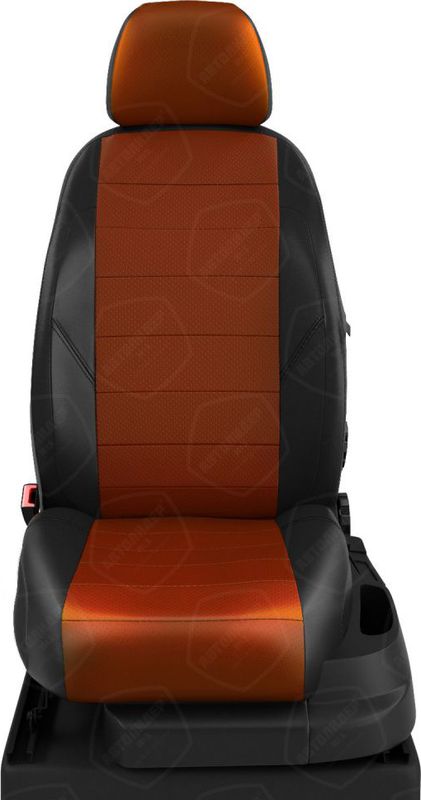 Чехлы Автолидер на сидения для Brilliance M2 седан 2005-2022, цвет Черный/Фокс. Артикул CR34-0101-EC10