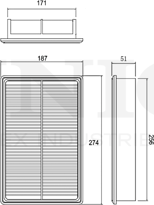 Фильтр воздушный (Unio). Артикул FLT-10175