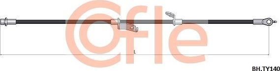 Тормозной шланг Cofle. Артикул 92.BH.TY140