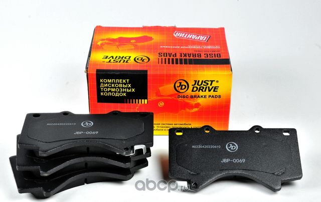 Колодки тормозные, передние D2278M (Just Drive). Артикул JBP0069