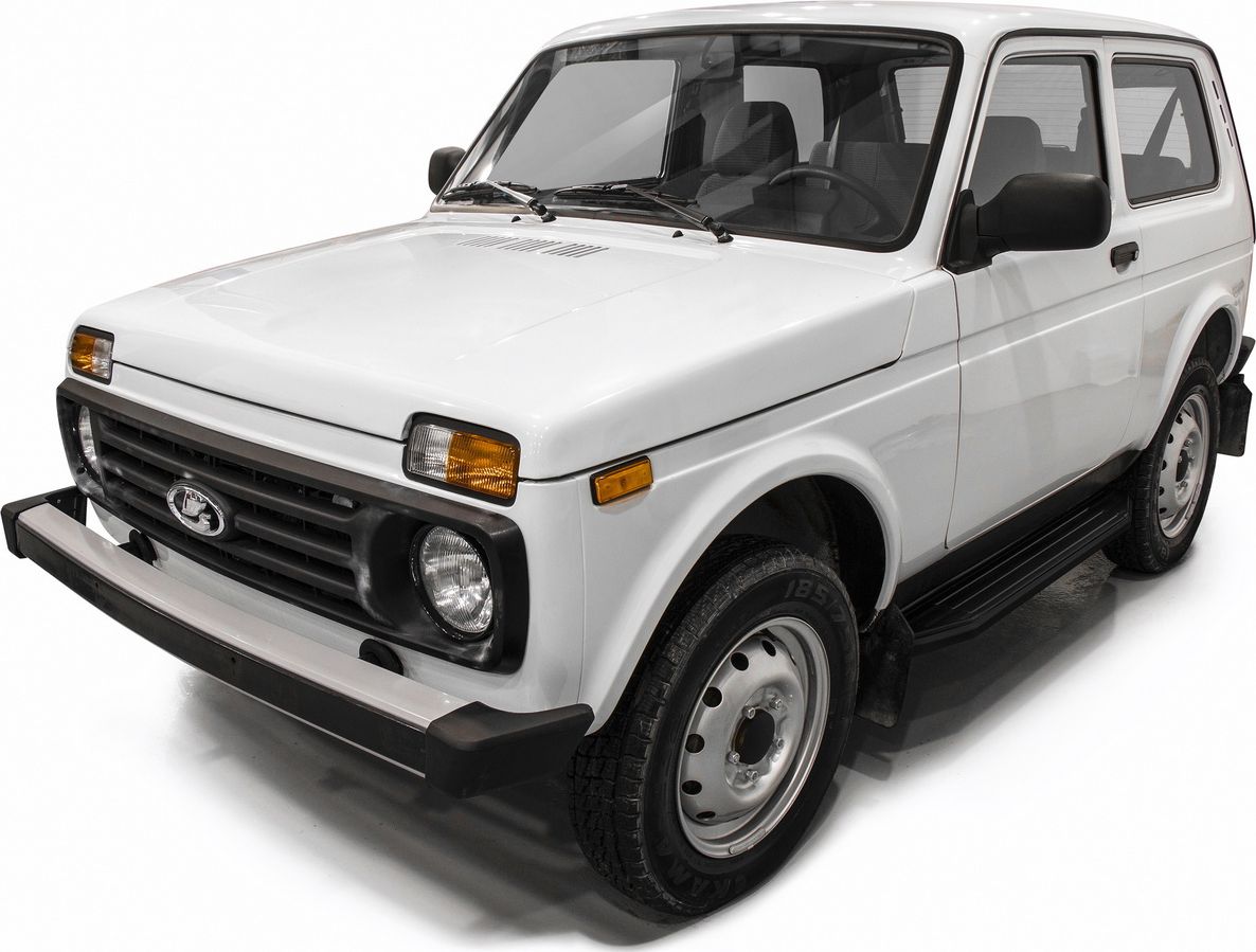 Пороги алюминиевые Rival Premium-Black для ВАЗ 2121 (4x4) 3-дв. (вкл. Urban) 1977-2019 2019-2026. Артикул A128ALB.6004.1