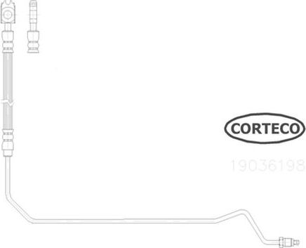 Тормозной шланг Corteco. Артикул 19036198