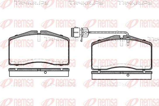 Тормозные колодки Remsa передние для Volkswagen Phaeton I 2002-2005. Артикул 0448.02