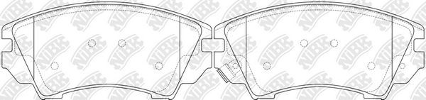 Тормозные колодки NiBK. Артикул PN34002