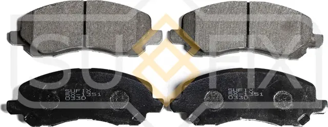 Колодки тормозные дисковые | перед прав/лев | (Sufix). Артикул SX-1351