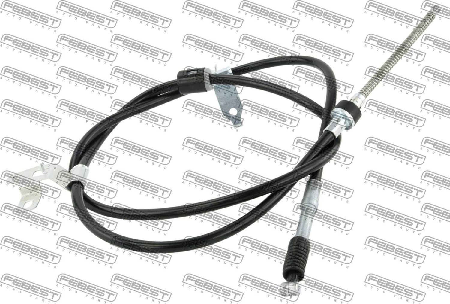 Трос ручника (тросик ручного тормоза) Febest. Артикул 01100-ZZE120LH