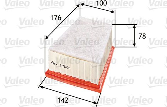 Воздушный фильтр Valeo. Артикул 585026