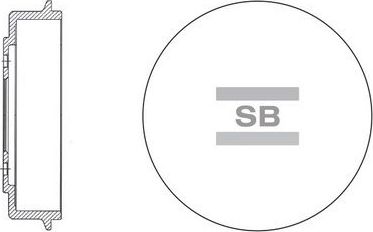 Тормозной барабан Sangsin Hi-Q задний для Hyundai Matrix I 2001-2010. Артикул SD1018