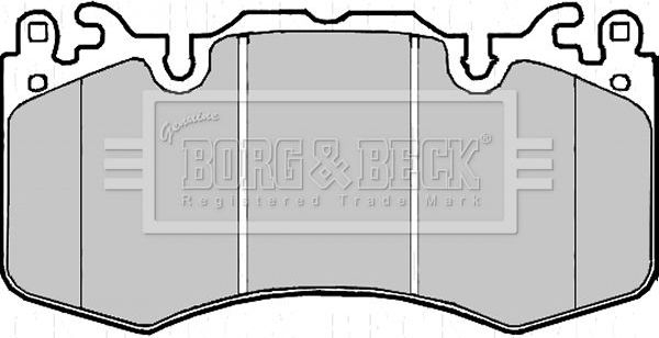 Тормозные колодки Borg & Beck. Артикул BBP2216