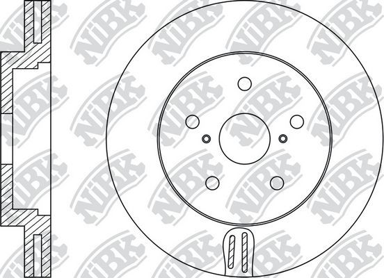 Тормозной диск NiBK передний для Subaru Tribeca I 2005-2014. Артикул RN1527