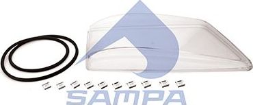 Стекло фары Sampa правый для MAN TGS 2007-2026. Артикул 022.350