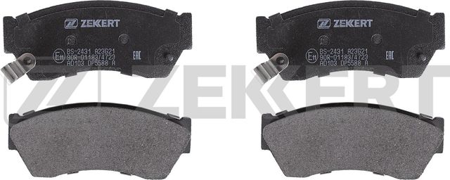 Тормозные колодки Zekkert передние для TATA Indigo I 2003-2010. Артикул BS-2431