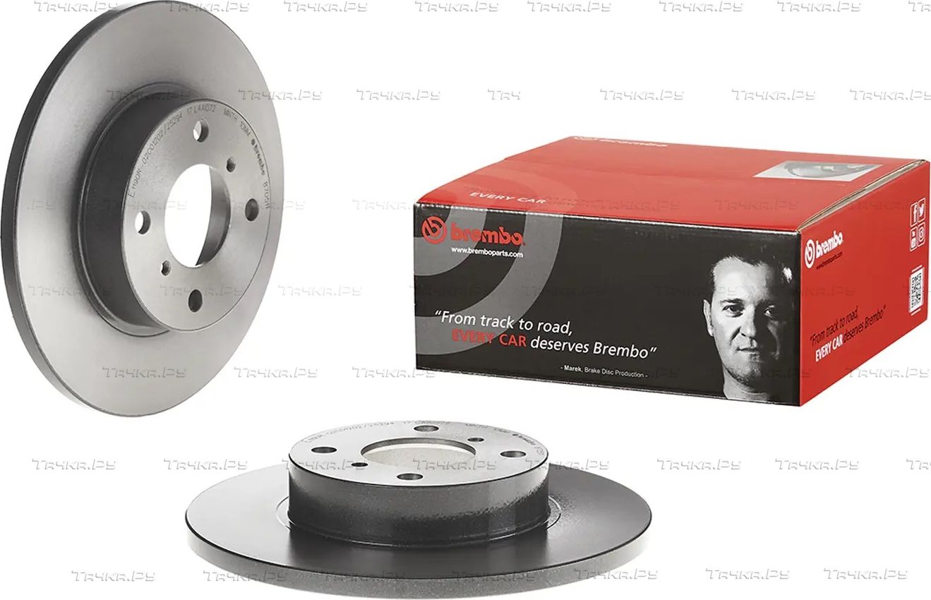 Тормозной диск Brembo UV Coated передний для Opel Agila A 2000-2007. Артикул 08.8705.11