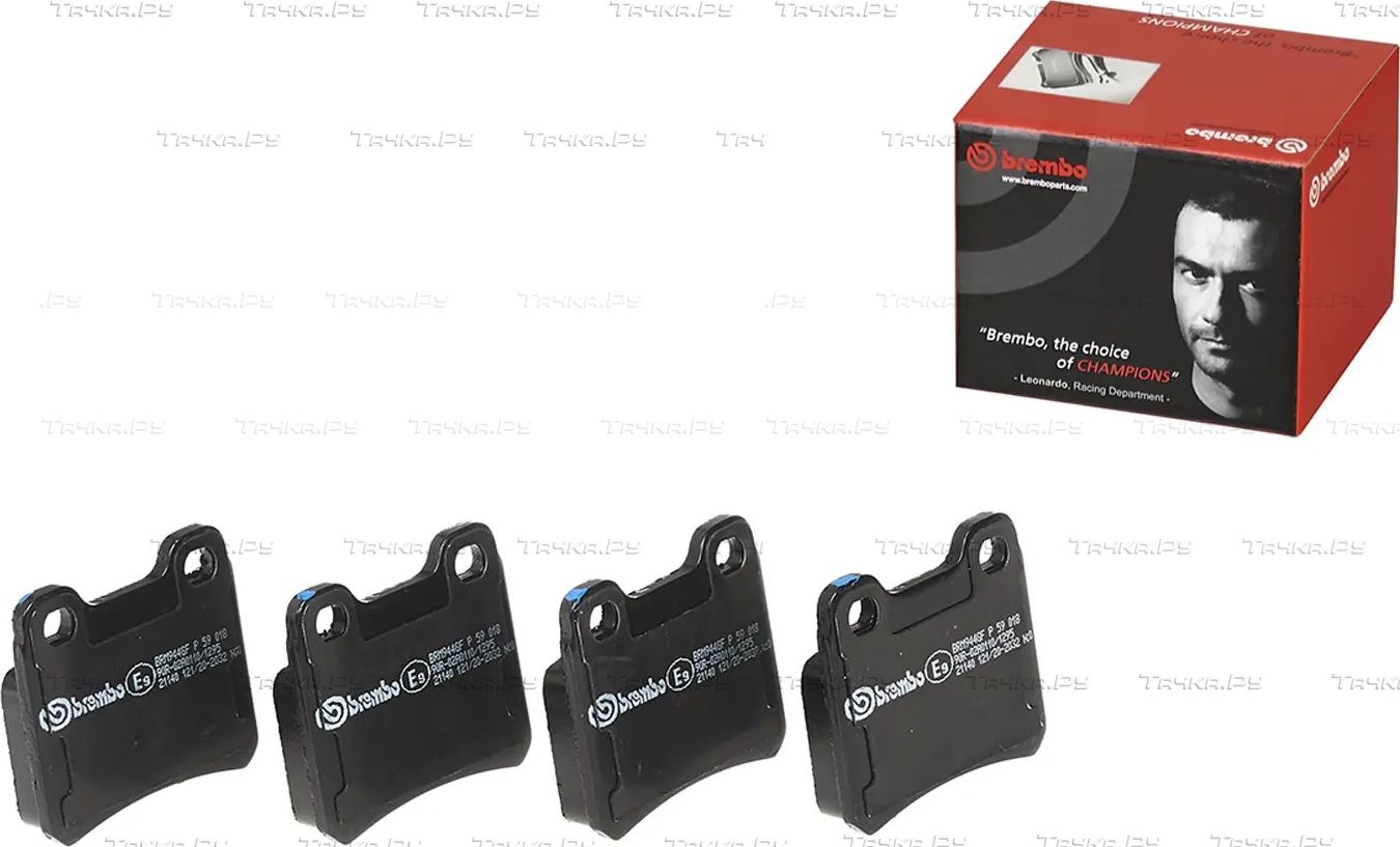 Тормозные колодки Brembo PRIME LINE задние для Opel Kadett E 1986-1992. Артикул P 59 018