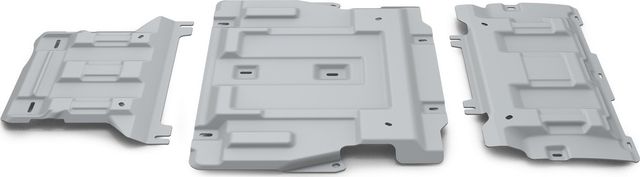 Защита алюминиевая Rival для картера, КПП и РК Audi A6 C8 2018-2026. Артикул K333.0343.1