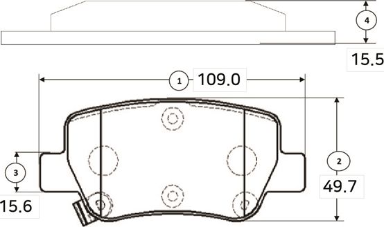 Тормозные колодки CTR. Артикул GK1192