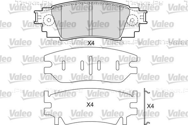 Тормозные колодки Valeo. Артикул 601687