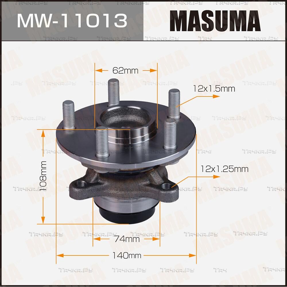 Ступичный подшипник (комплект) Masuma. Артикул MW-11013