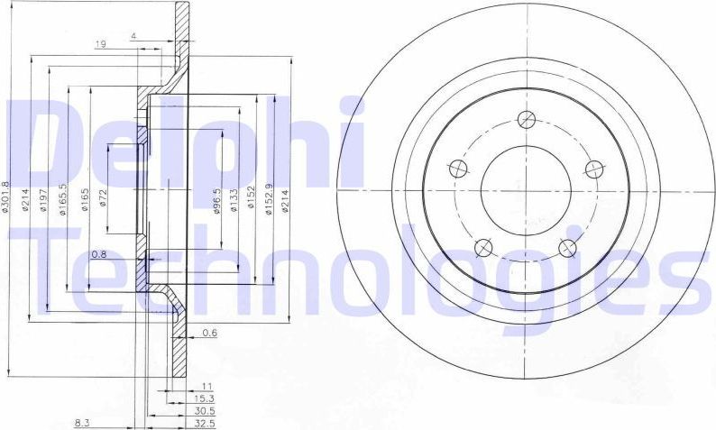 Тормозной диск Delphi. Артикул BG4026