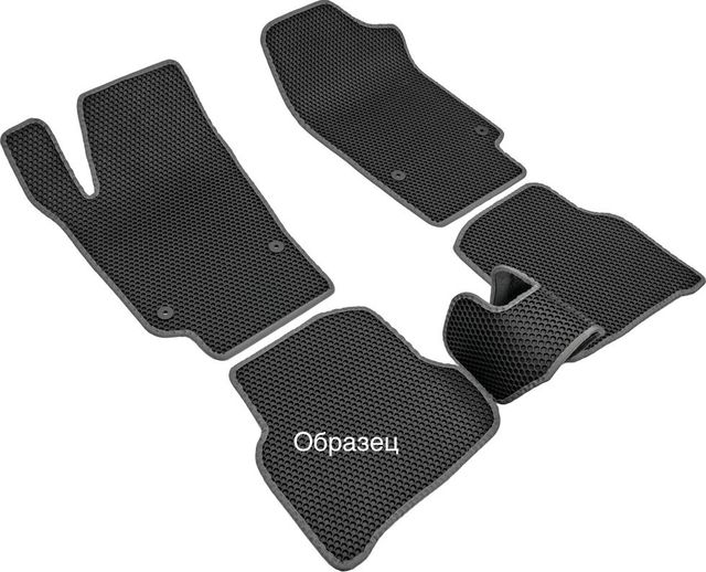 Коврики Rezkon EVA Соты для салона Datsun mi-Do 2015-2020 Серый кант. Артикул 9125040102