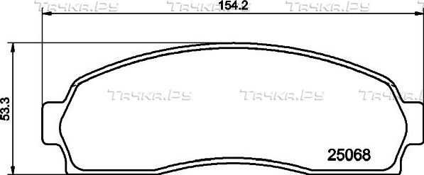 Тормозные колодки Nisshinbo передние для Ford Explorer IV 2006-2010. Артикул NP5069
