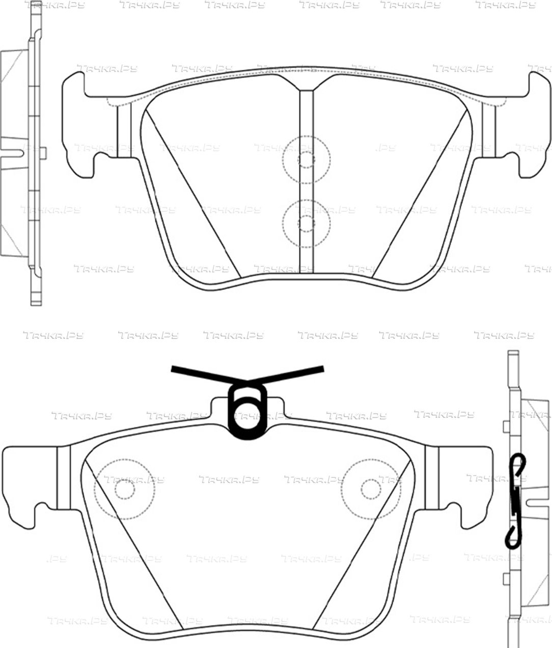 Тормозные колодки NiBK задние для SEAT Leon III 2012-2026. Артикул PN33003
