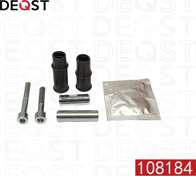 Комплект направляющих тормозного суппорта переднего (направляющая O 12 mm, суппо (Deqst). Артикул 108184
