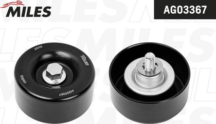 Направляющий (ведущий) ролик приводного поликлинового ремня Miles для Infiniti QX50 I 2013-2017. Артикул AG03367