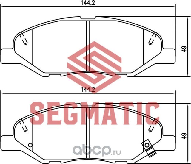 SGBP2623 Колодка торм диск пер Nissan Almera 1.5 2005-2012 Nissan Note 1.6 2006- (Segmatic) Segmatic. Артикул SGBP2623