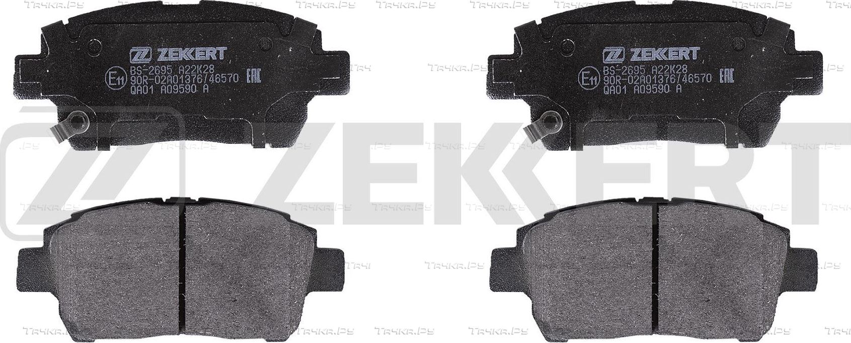 Тормозные колодки Zekkert передние для Great Wall Florid 2008-2013. Артикул BS-2695
