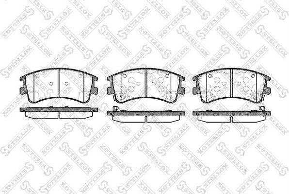 Тормозные колодки Stellox. Артикул 981 002B-SX