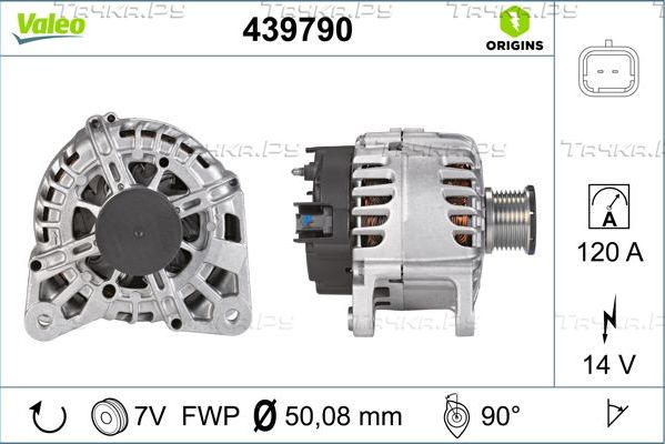 Генератор Valeo Origins New для Renault Megane III 2012-2016. Артикул 439790