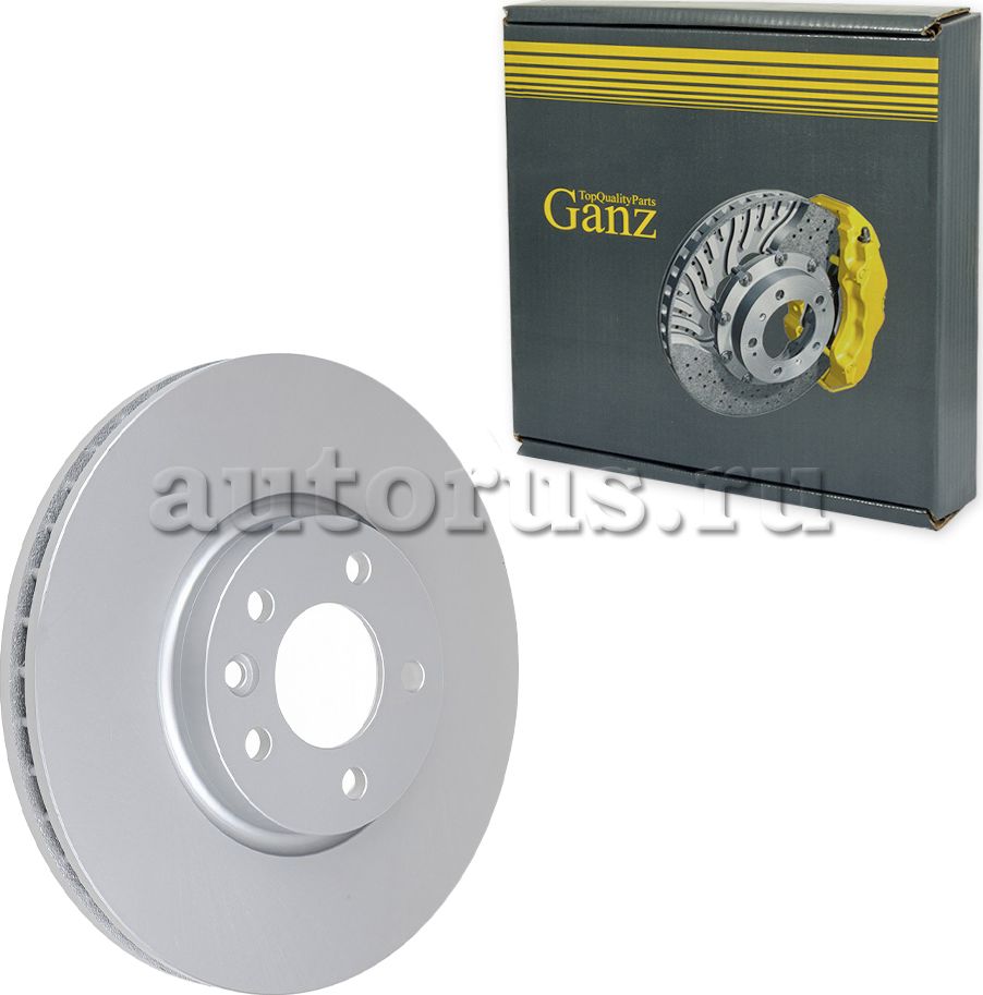 Диск тормозной передний с покрытием (Ganz). Артикул GIJ06245