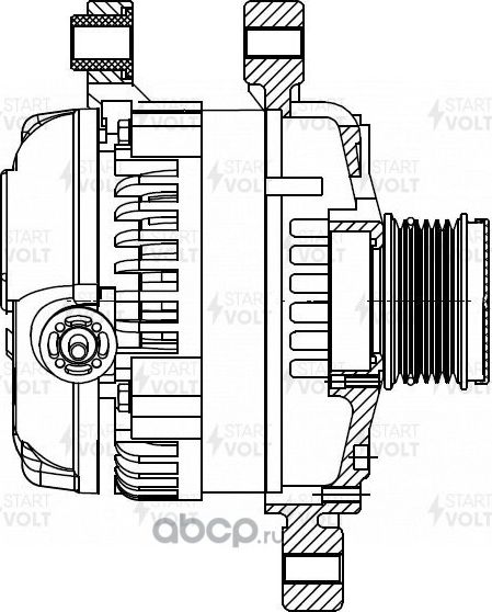 Генератор StartVOLT для Hyundai Santa Fe II 2009-2012. Артикул LG 0846