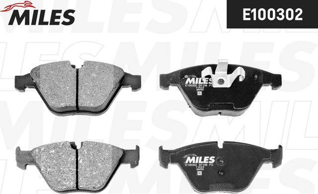 Тормозные колодки Miles (Semi-Metallic). Артикул E100302