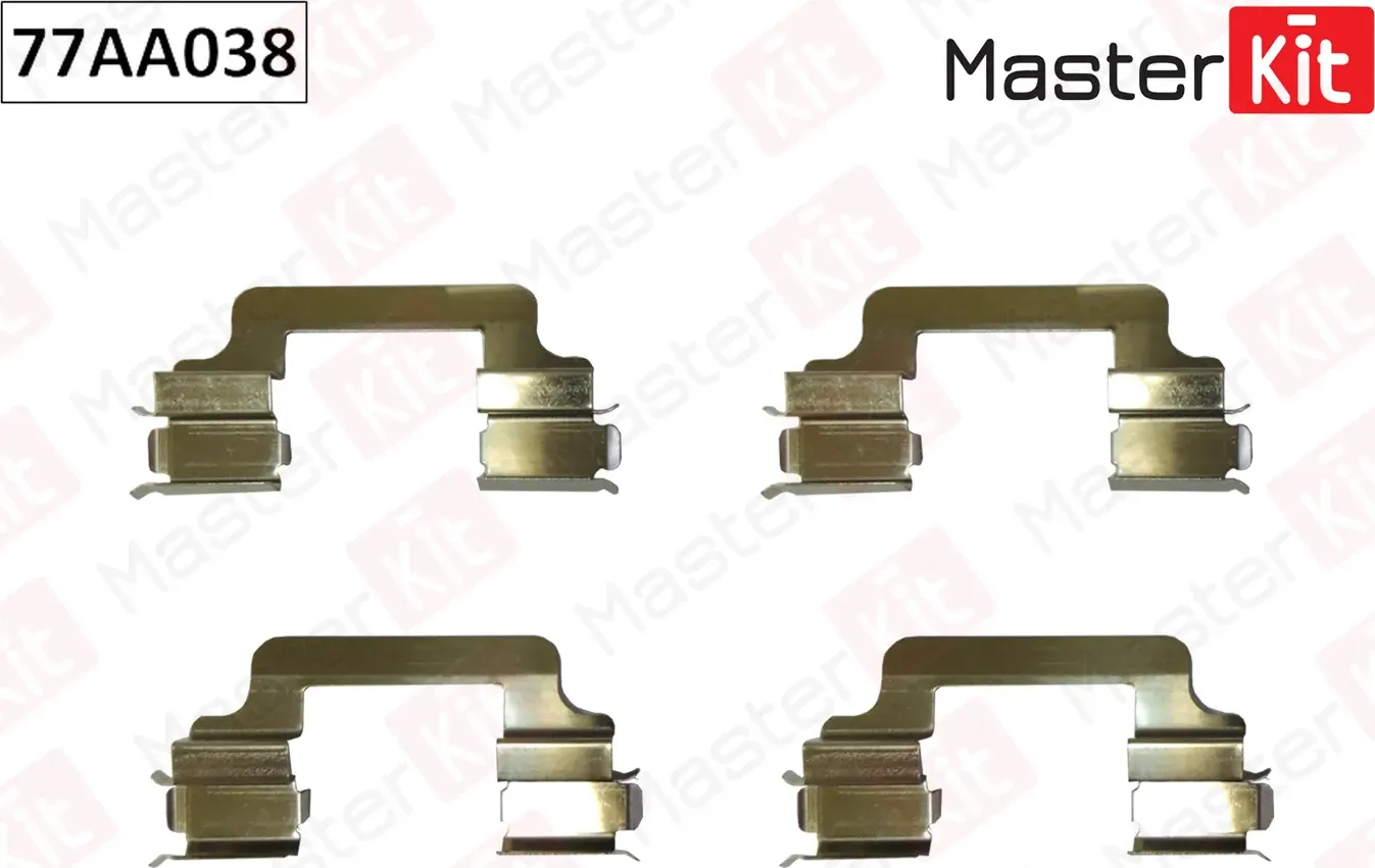 Комплект установочный тормозных колодок LAND ROVER DISCOVERY 04- (Master KIT). Артикул 77AA038