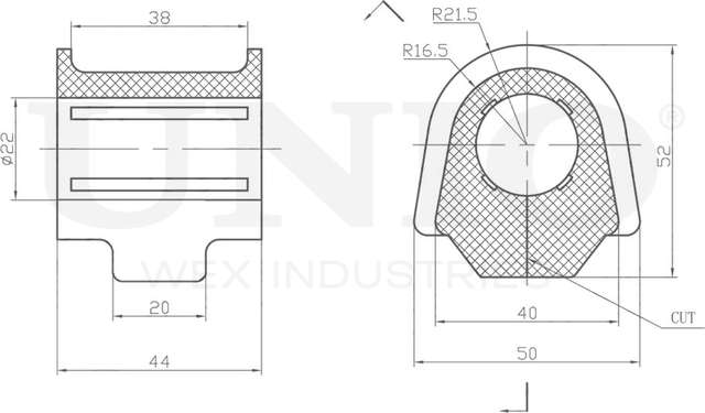 Втулка стабилизатора (Unio). Артикул RMP-10240