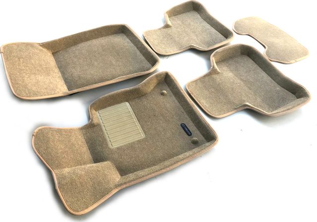 Коврики текстильные Euromat 3D Business для салона Mercedes-Benz GLK-Класс X204 2008-2015 БЕЖЕВЫЕ. Артикул EMC3D-003511T