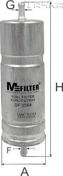 Топливный фильтр MFilter для BMW Z1 1988-1991. Артикул DF 3564
