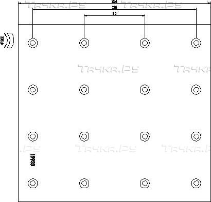 Тормозные накладки Textar задние для Scania 4 1995-2008. Артикул 1993307