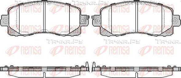 Тормозные колодки Remsa передние для Subaru Forester V 2018-2026. Артикул 1741.04
