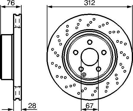 Тормозной диск Bosch. Артикул 0 986 478 471