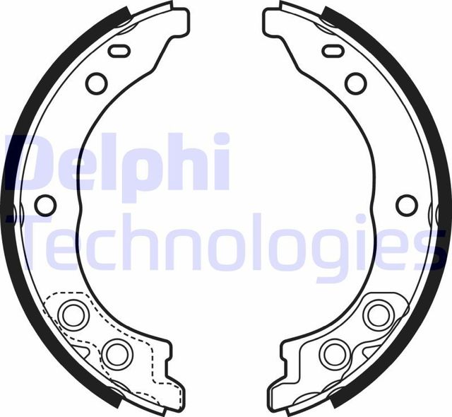 Тормозные колодки (стояночная тормозная система) Delphi. Артикул LS1962