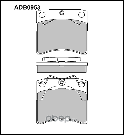 Колодки тормозные (Allied Nippon). Артикул ADB0953