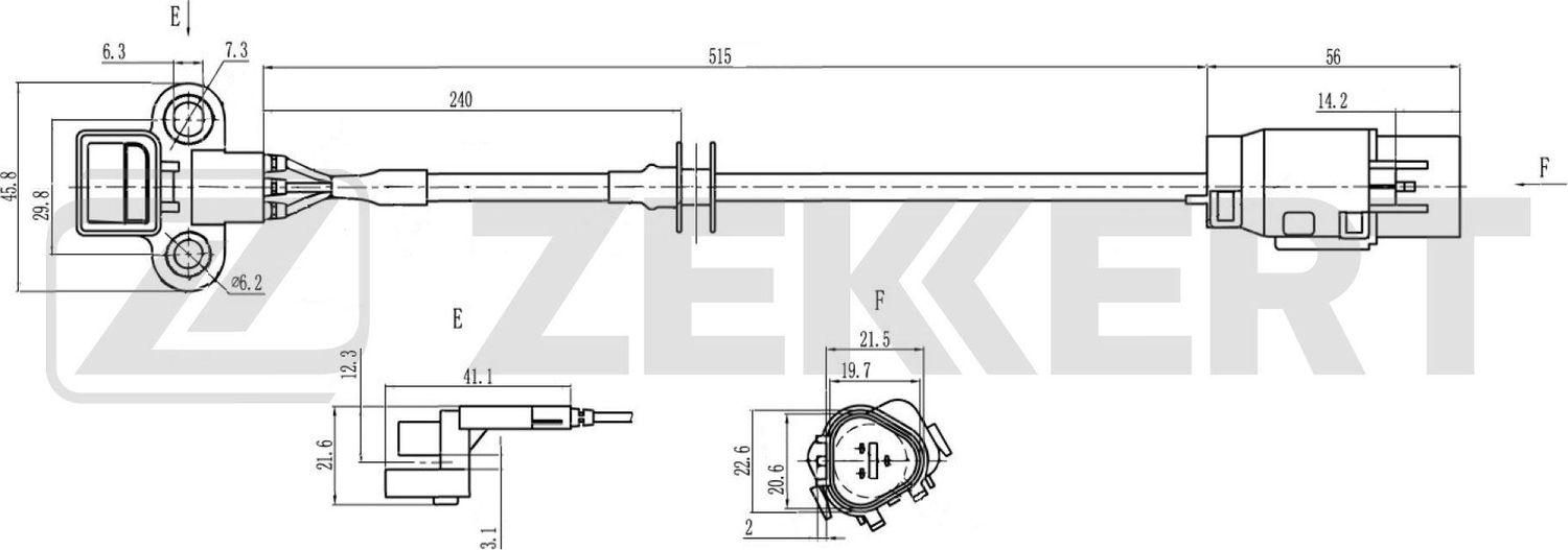 Датчик положения распредвала Zekkert. Артикул SE-5041