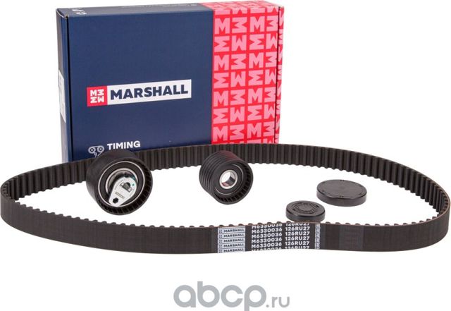 Комплект ГРМ Nissan Terrano 14- Renault Duster 12-, Kaptur 16-, Laguna III 07-, (Marshall) Marshall. Артикул M6330036