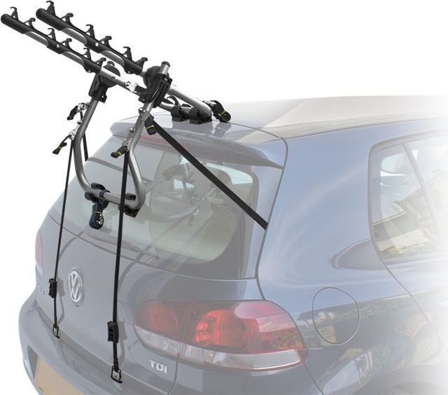Автомобильный багажник Peruzzo Verona Alu на заднюю дверь автомобиля для перевозки 3-х велосипедов (упаковка коробка). Артикул NPE12382